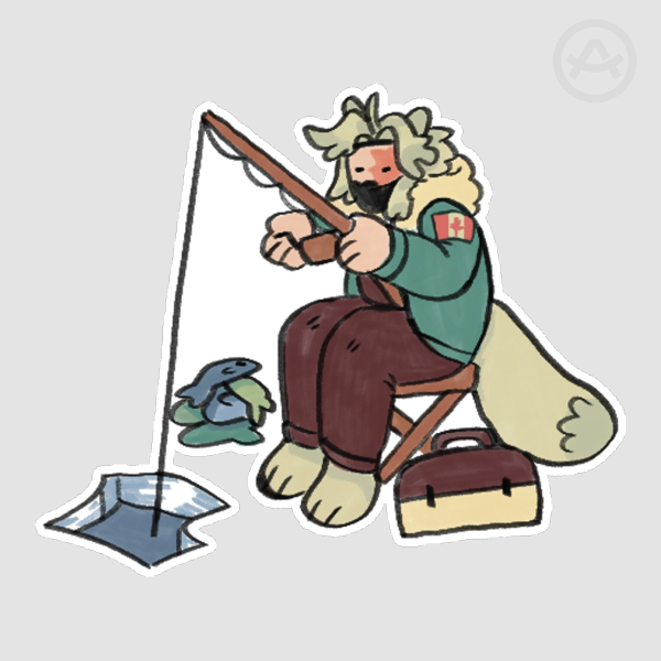 Fishing Etho Sticker