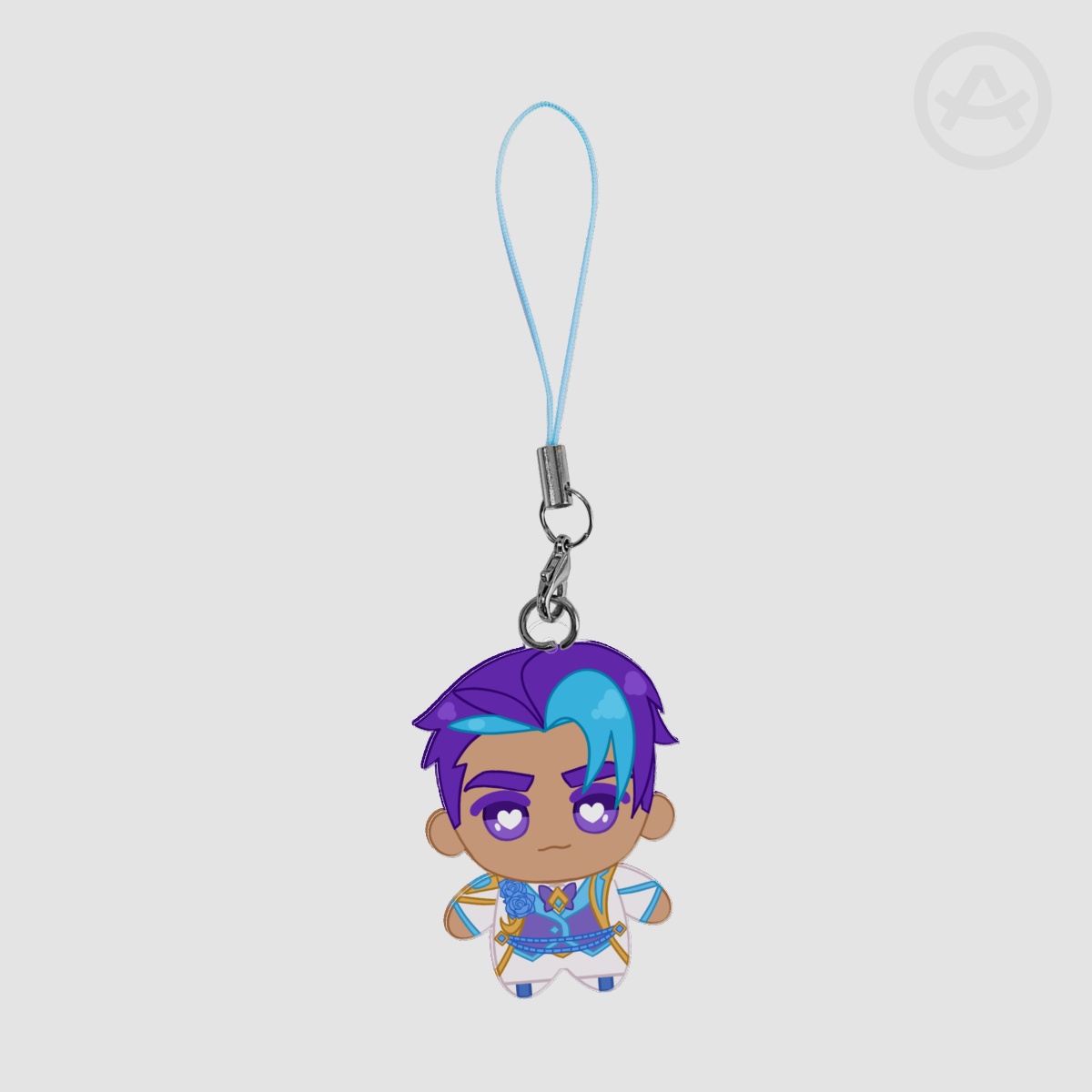 Mini Crystal Rose Jayce Full Bleed Acrylic Keychain