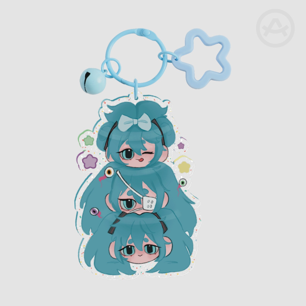 Miku glitter charm