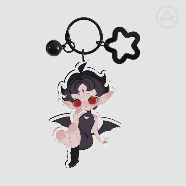 vampire glitter charm 