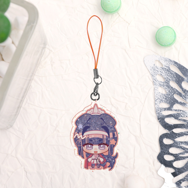 Kyoshika Magadori Glitter Acrylic Keychain