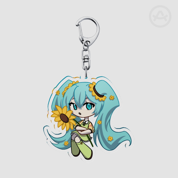 sunflower miku [keychain]