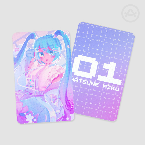 holographic photocard 🎶vocaloid - digital stars miku!