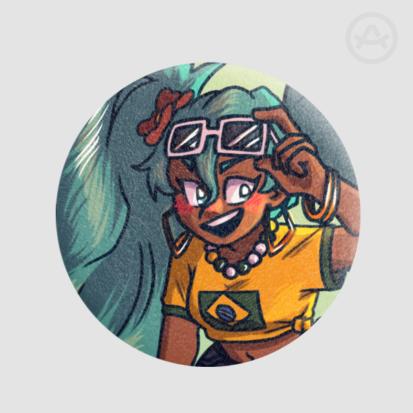 Hatsune Miku BR Plush Badge