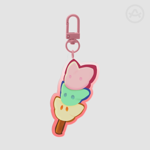 Dango Cat Keychain