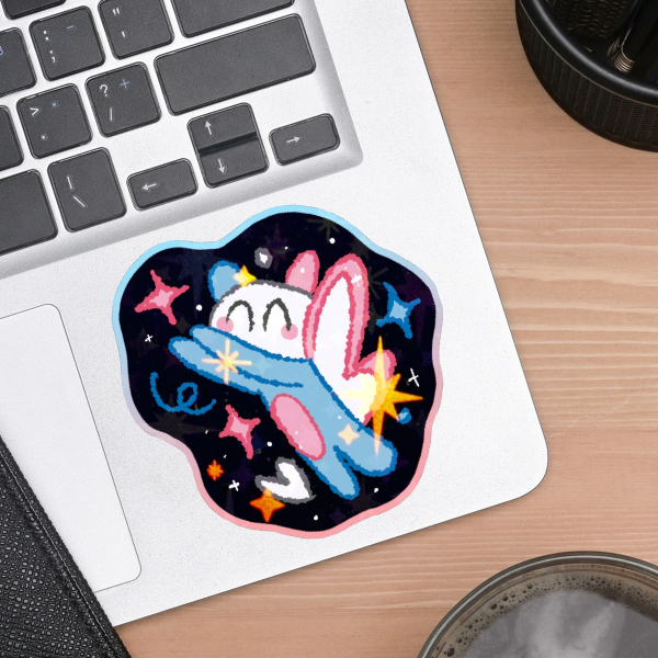 Trans Alien - Holographic Sticker