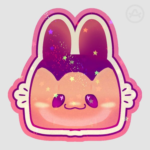 Bunny Flan Sticker