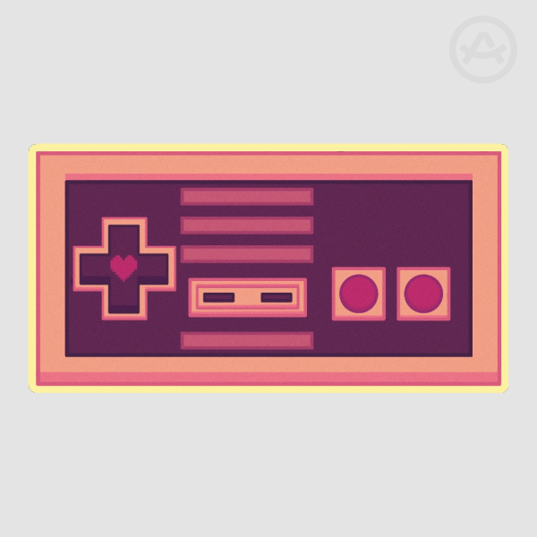 Retro Controller Sticker