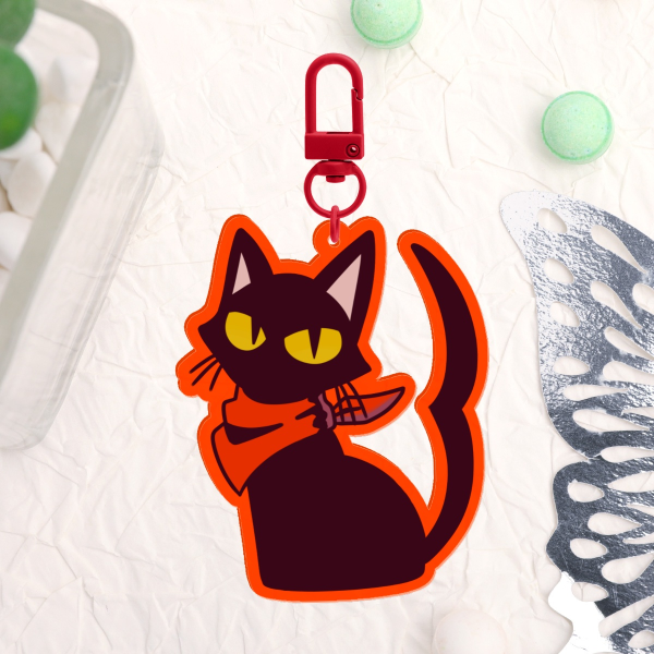 Ghost Trick Cat Acrylic Keychain