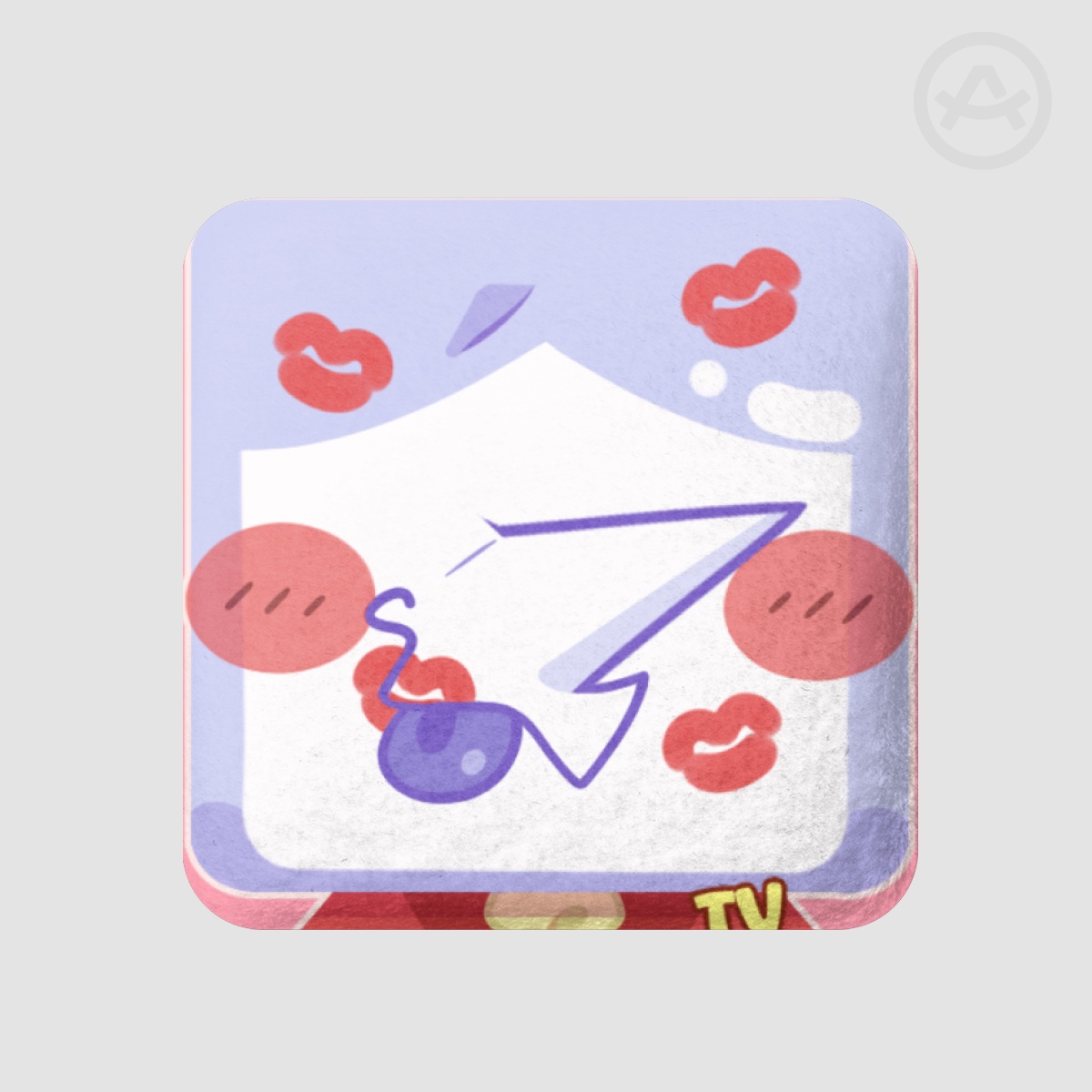 Kissing Tenna: Plush Pin