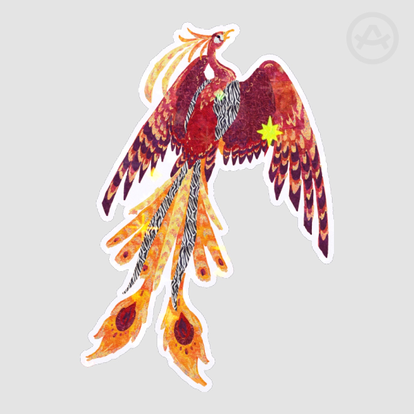 Firebird Holo Sticker
