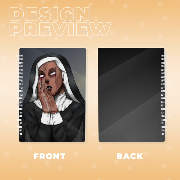 Horror Nun Spiral Notebook