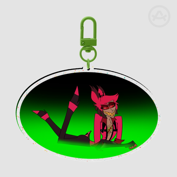 Alastor Glitter Acrylic Keychains