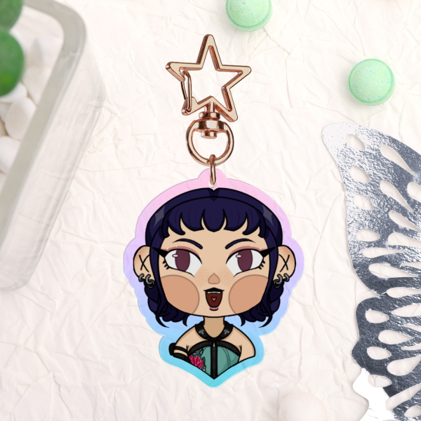 'Kpop Demon Hunters' Chibi Zoey Acrylic Keychains