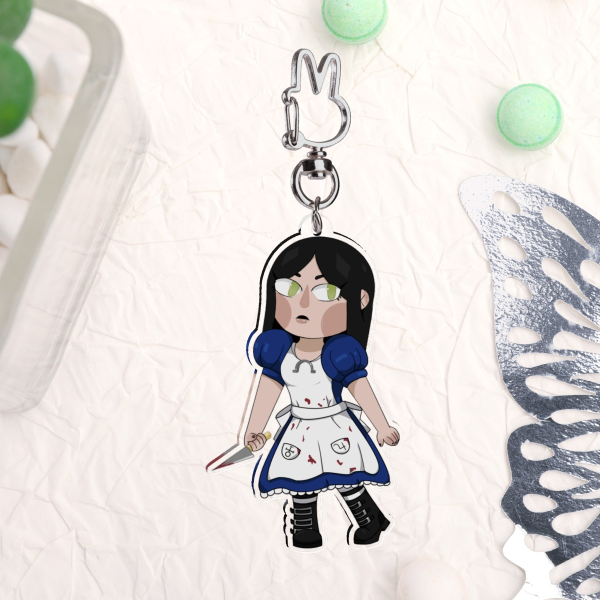 'Alice Madness Returns' chibi Acrylic Keychains