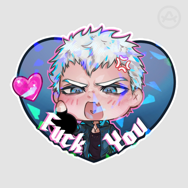 DMC nero heart sticker