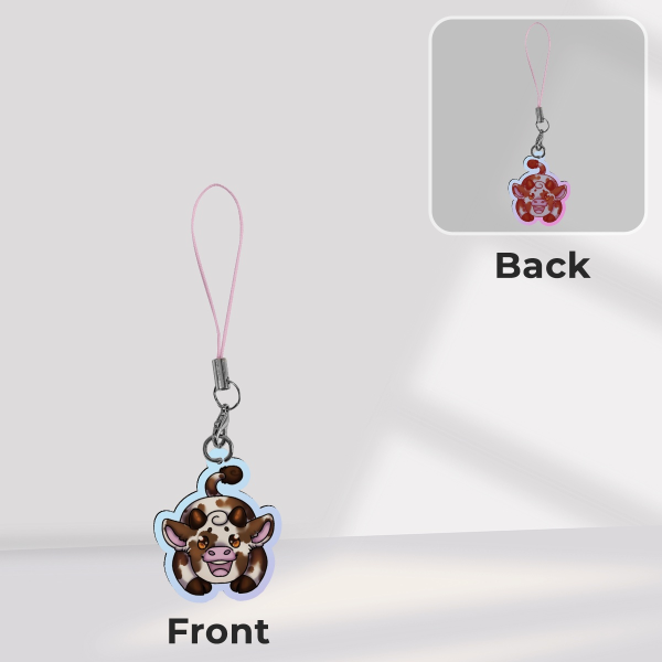 Cutie Cow Phone Charm