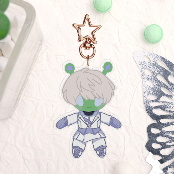 'Alien Xavier' Clear Acrylic Keychains