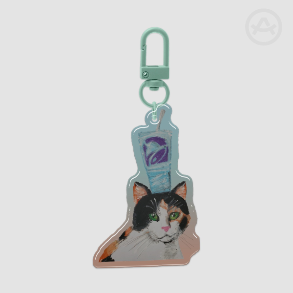 Baja Blast Cat | Epoxy Keychain