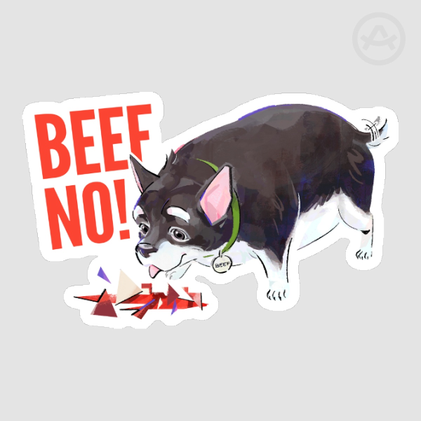 [Dispatch] Beef No! Die Cut Sticker