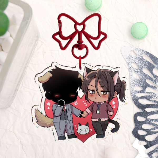 [MBDHAF] Daniel & Maya Heart - Acrylic Keychain (VALENTINES)