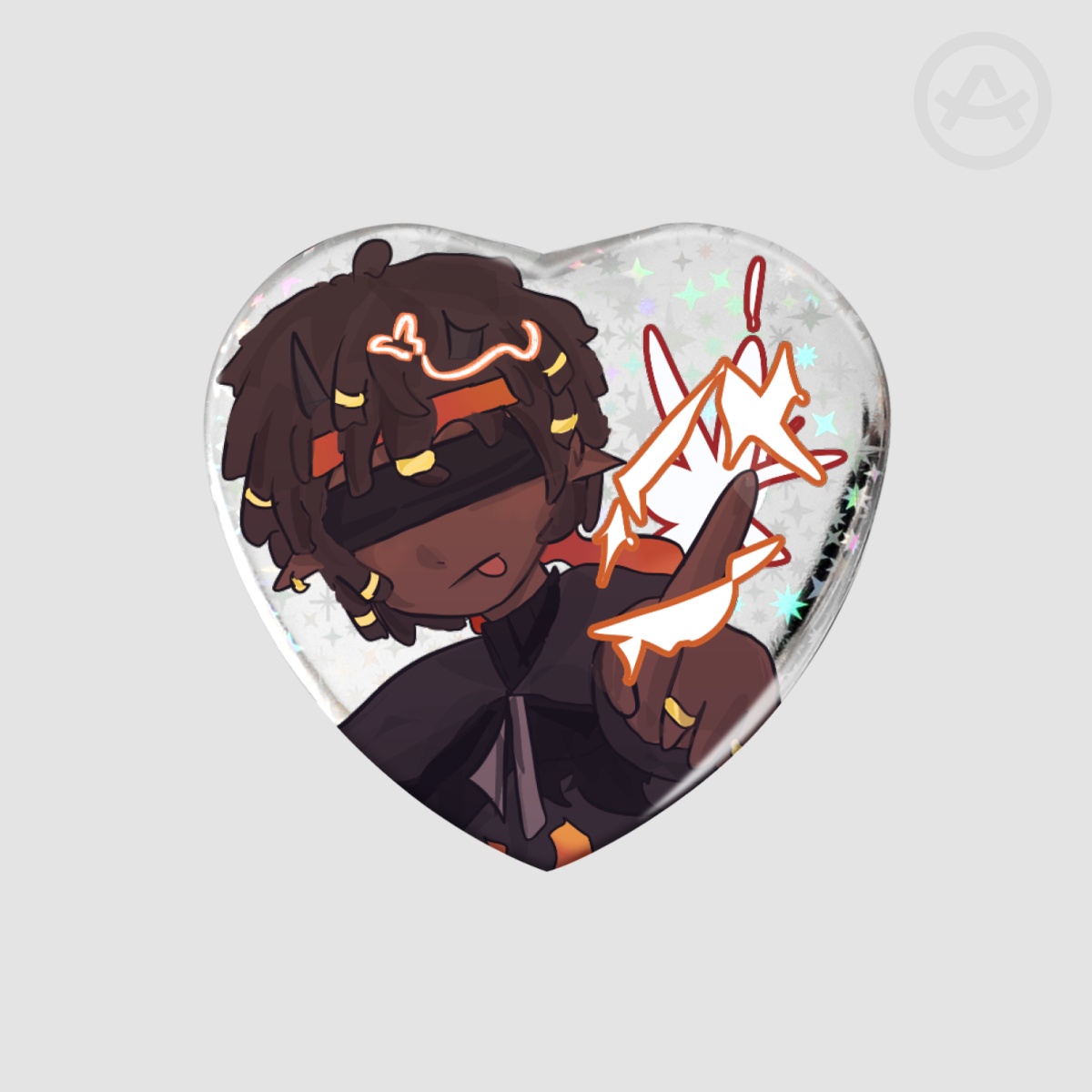 Flamefrags Holographic Badge