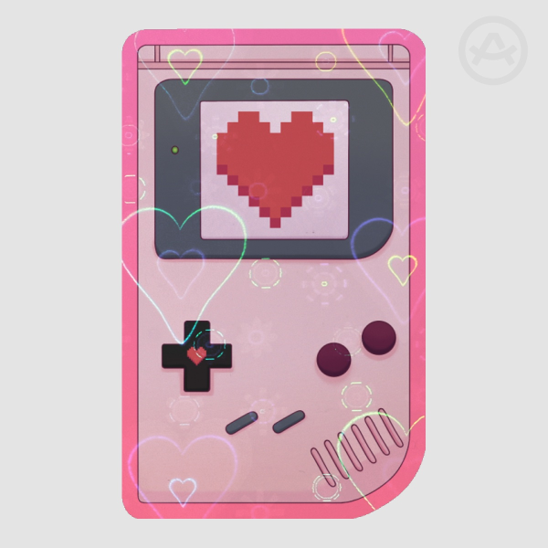 Retro Handheld Sticker