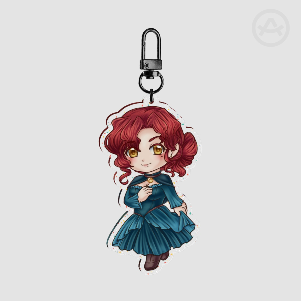 Evaline Glitter Keychain