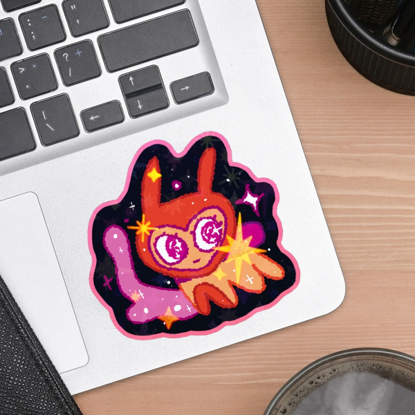 Lesbian Alien - Holographic Sticker