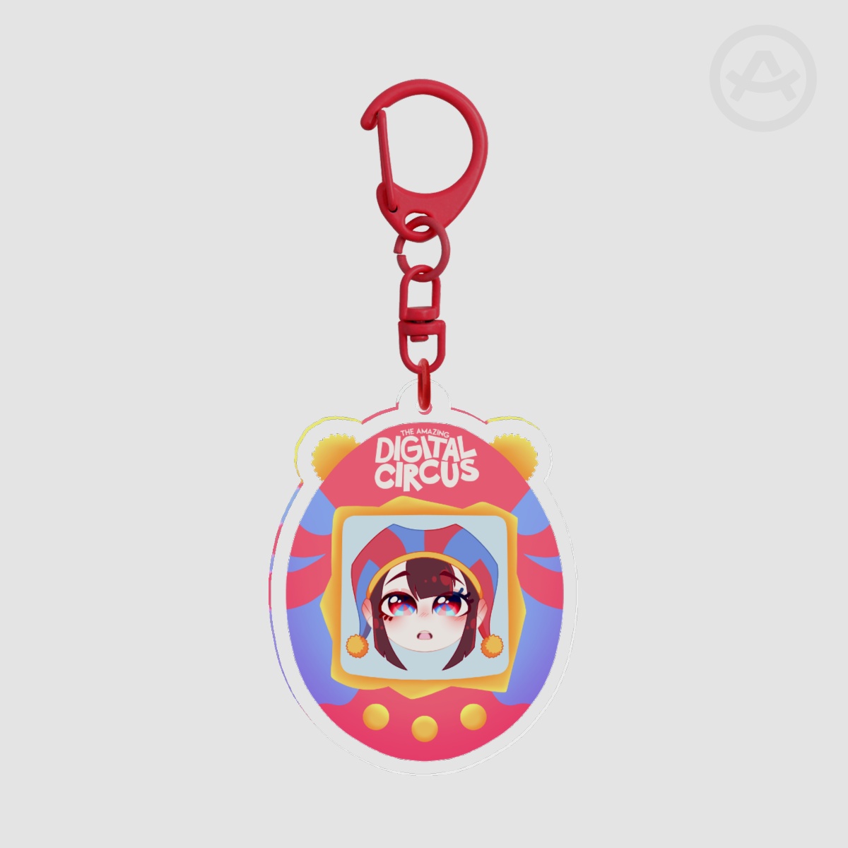 tamagotchi Pomni Keychain The Amazing Digital Circus