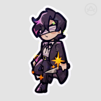 ✦ (OC) Knife Boy | Sticker