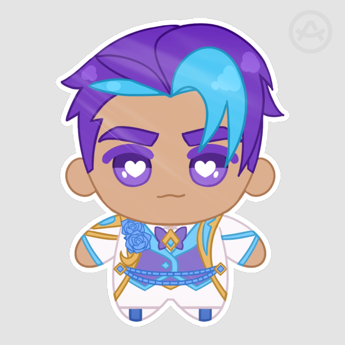 Crystal Rose Jayce Die Cut Sticker