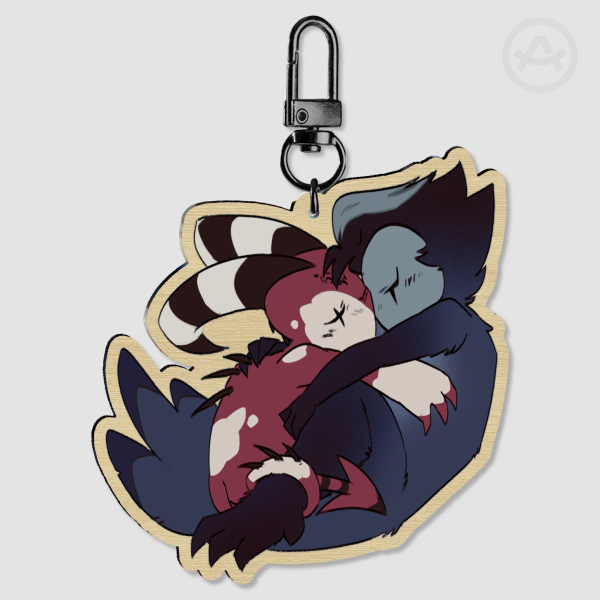 Cuddly Wood Keychain