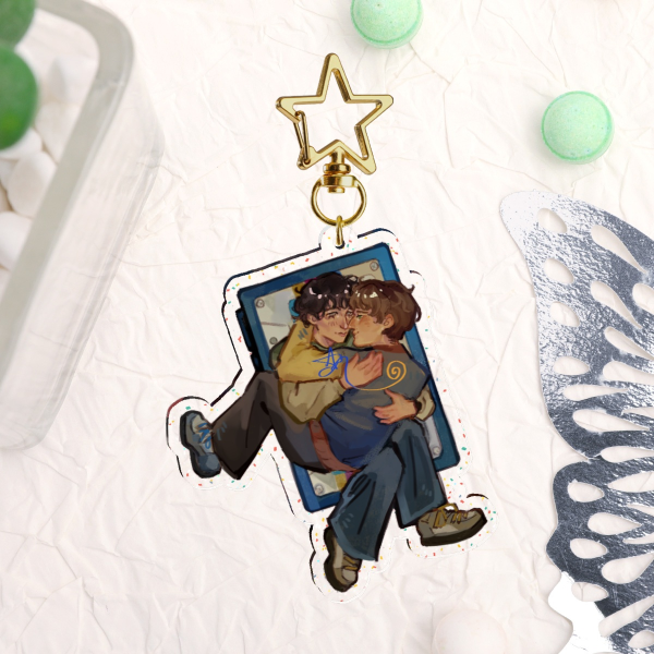 Byler - Glitter Keychain