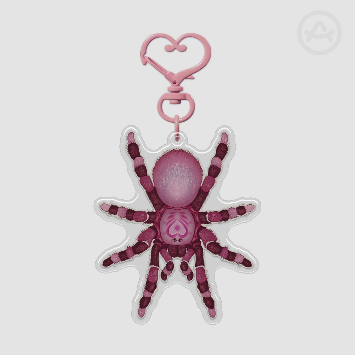 Valentines Tarantula Keychain