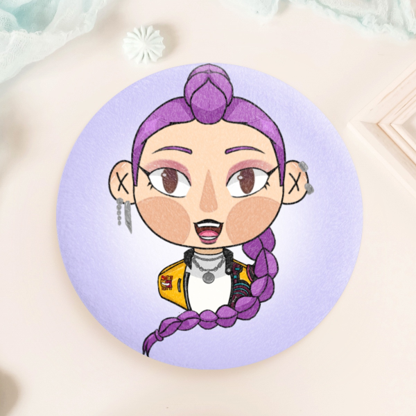 'Kpop Demon Hunters' Rumi Plush Badges