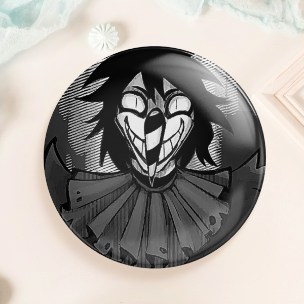 Laughing Jack Button Pin