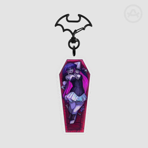 Stocking coffin keychain