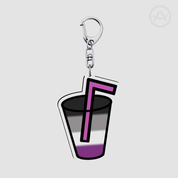 Pride-colored slush (Asexual flag)