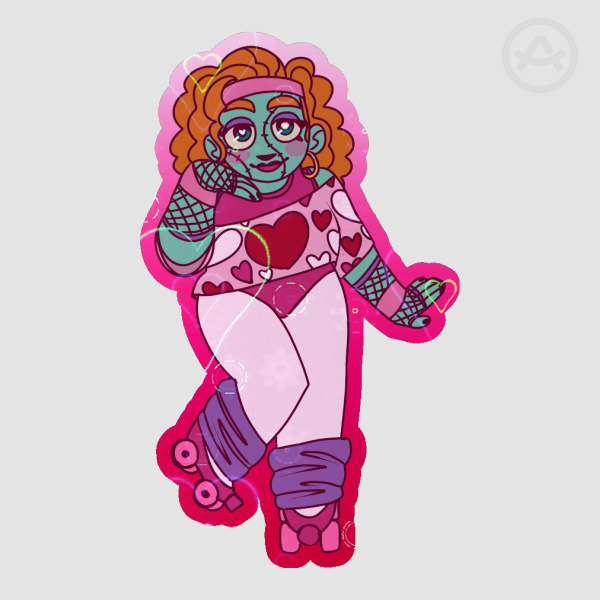 Valentine's Day ZombieCleo Sticker