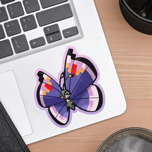 Vivillon (Elegant) Die-Cut Sticker