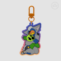 Peashooter plushie Colored Edge Acrylic Keychains