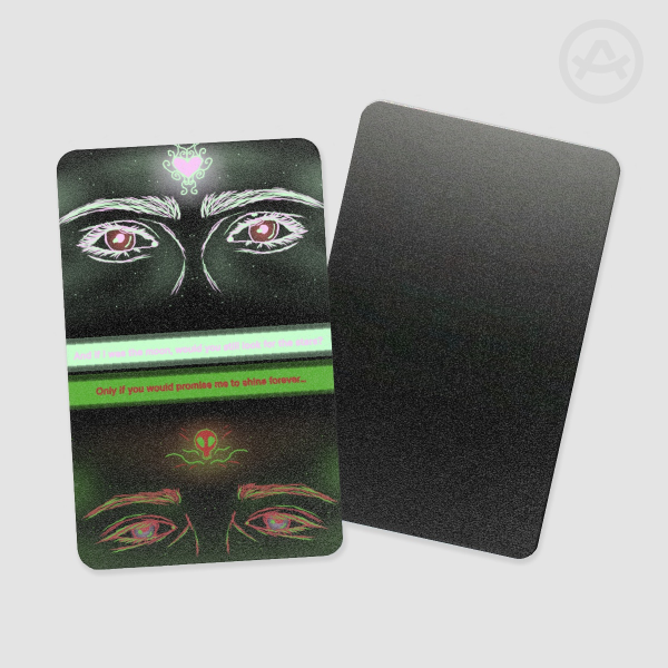 Space love Holographic Photocards