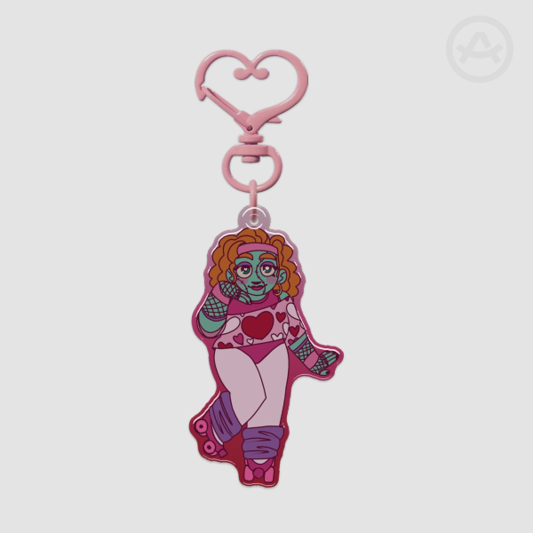 Valentine's Day ZombieCleo Keychain