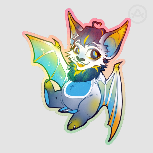 Pride Bats AroAce Sticker