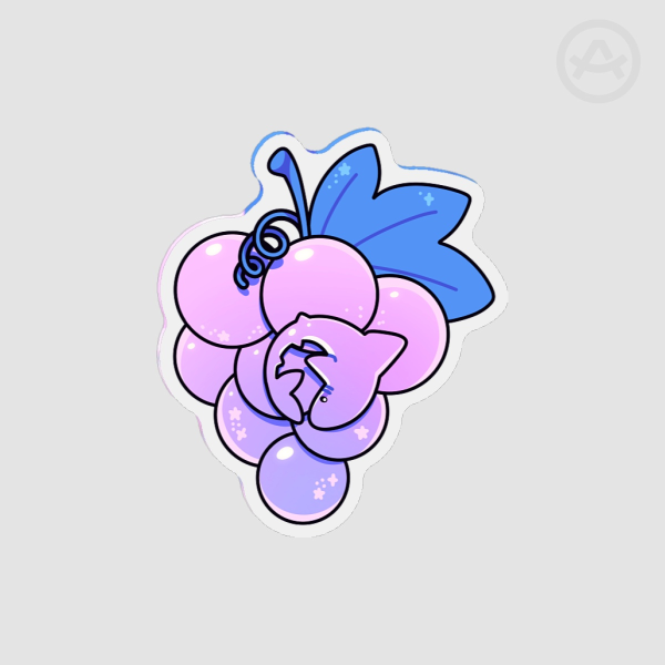 Grape shark Fridge Magnet - 1.96""(50mm)