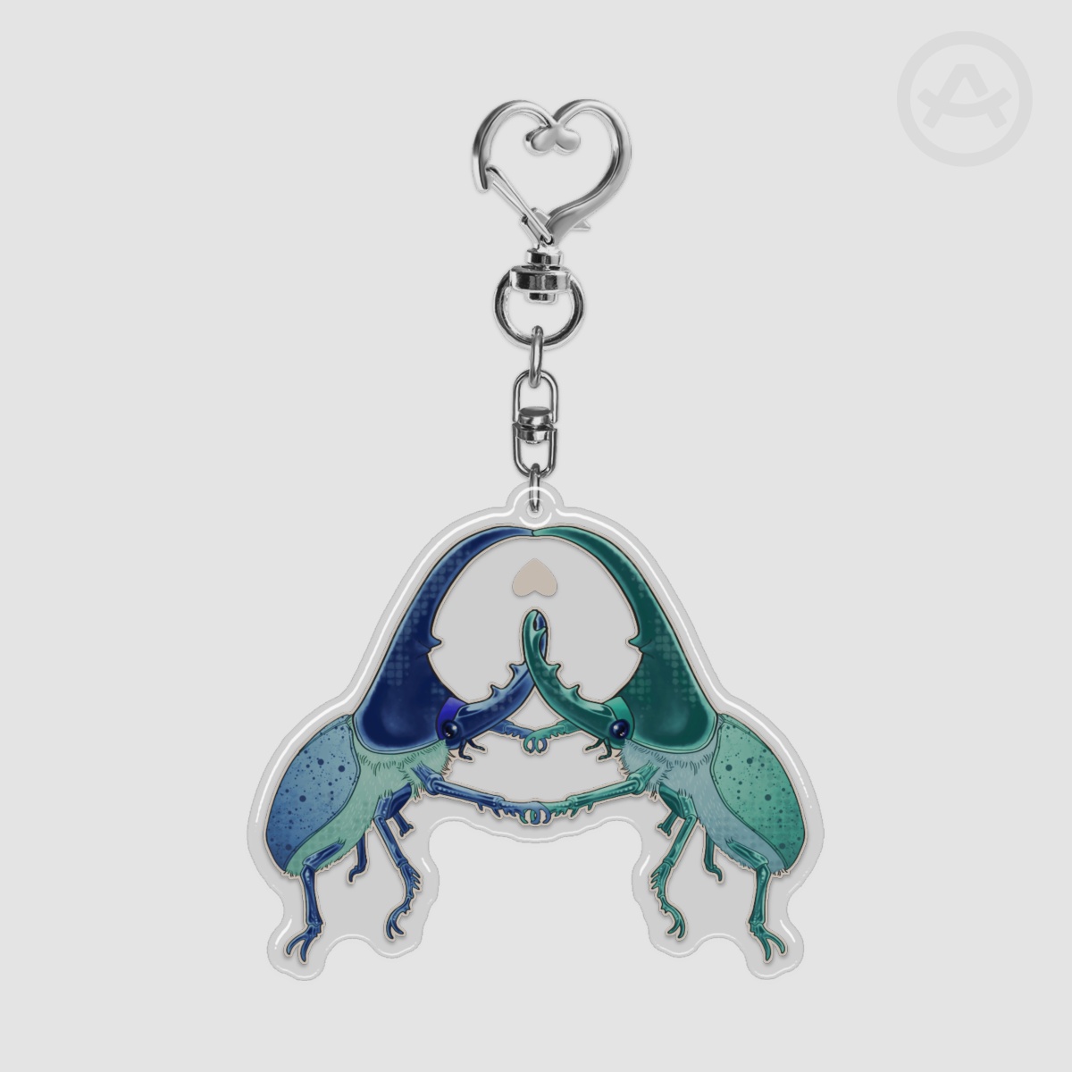 Hercules Love Beetles Keychain