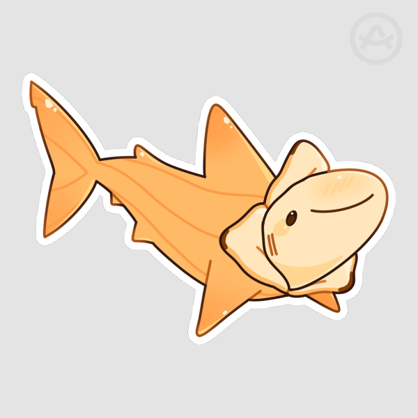 Banana shark Sticker