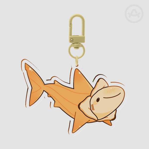 Banana Shark Keychain