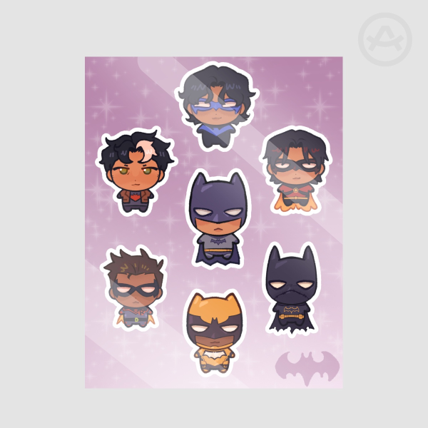 Batfam ✦ Sticker Sheet
